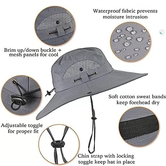 🔥Last Day 49% OFF - Wide Brim Solar Fan Outdoor Fishing Hat-Solar & USB Charging